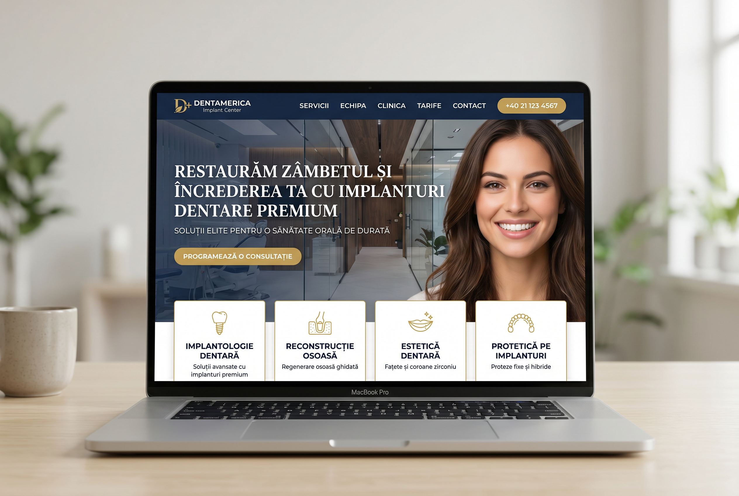 Site nou Anghele Dental, design modern pentru clinică stomatologică